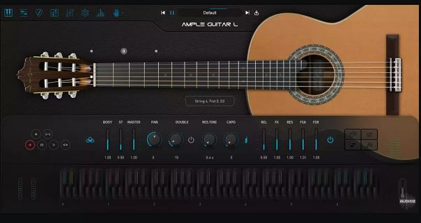 古典尼龙弦吉他Ample Sound Ample Guitar L v4.0.0 WIN MAC吉他音源