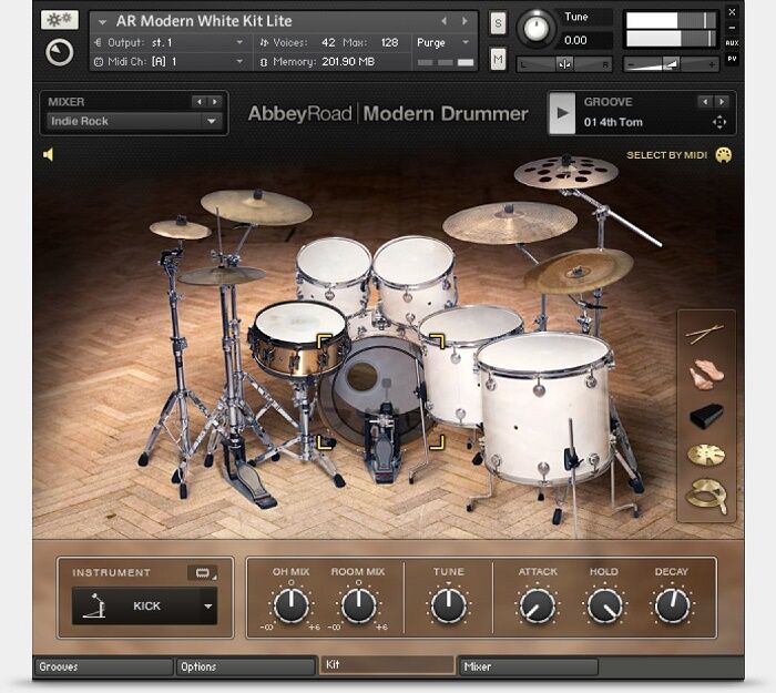 Kontakt音色库鼓音源Abbey Road Modern Drummer现代鼓康泰克音色[WIN/MAC 7GB]