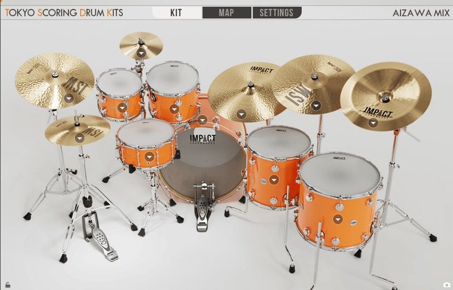 Kontakt鼓音源Impact Soundworks Tokyo Scoring Drum Kits 录音室架子鼓与鼓合奏【WIN/MAC】