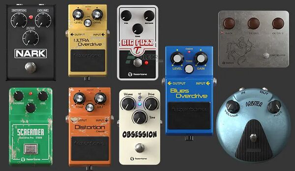 模拟失真踏板的集合插件Fazertone Overdrive Essentials v0.0.1 WiN MAC吉他失真效果器