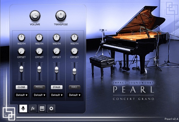 [Kontakt钢琴音色]Impact Soundworks Pearl Concert Grand 雅马哈C7珍珠大钢琴WIN/MAC