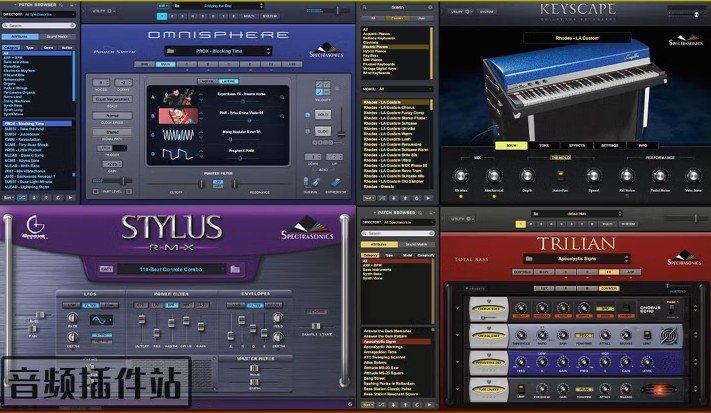 最新版四巨头音源pectrasonics Omnisphere 3/Trilian/Stylus RMXkeyscape/免激活版完整版+教程 [WiN, Mac]