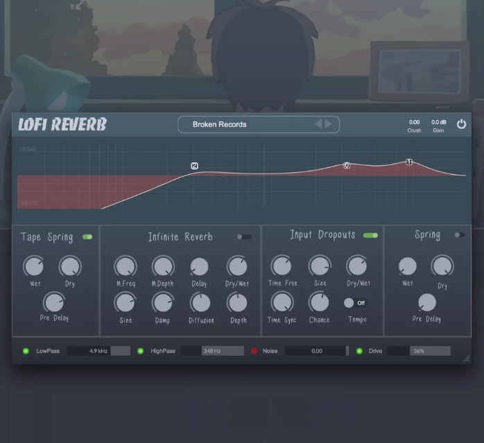 复古混响插件 Clark Audio Lofi Reverb v1.0.2 BUBBiX 低保真混响效果器 [WIN/MAC]