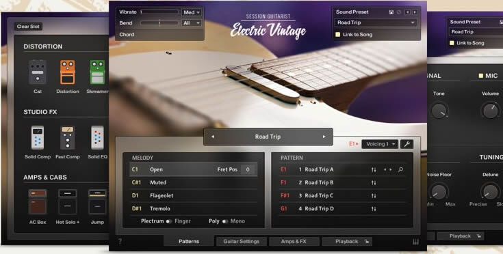 电吉他音源Native Instruments Session Guitarist Electric Vintage v1.1.0 KONTAKT 复古电吉他[WIN,MAC]
