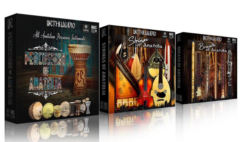 [三合一中东民族弦乐打击乐音源] Ethnaudio Percussion/Breath /Strings Of Anatolia [KONTAKT]