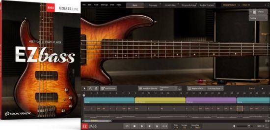 EZbass虚拟贝斯音源全家桶Toontrack EZbass v1.3.2 CE Update-V.R+扩展20套+Midi Loop库43套 [WiN, Mac]