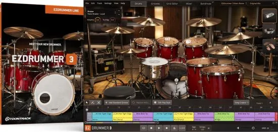 66套EZdrummer架子鼓音源 Toontrack EZdrummer v3.1.2 update-V.R [WiN, Mac]