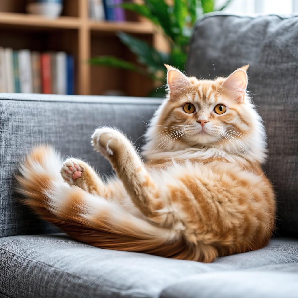 一只可爱的橘猫，高清摄影