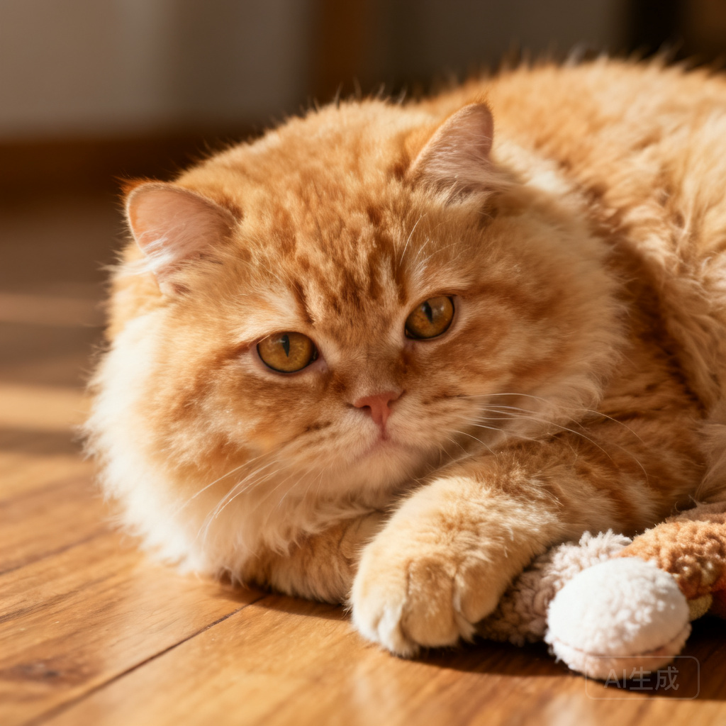 一只可爱的橘猫，高清摄影