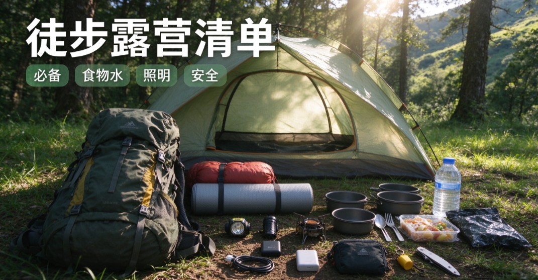 单人3天2夜徒步露营清单（精简版&middot;徒步轻量化）
